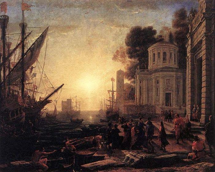 Claude Lorrain The Disembarkation of Cleopatra at Tarsus France oil painting art
